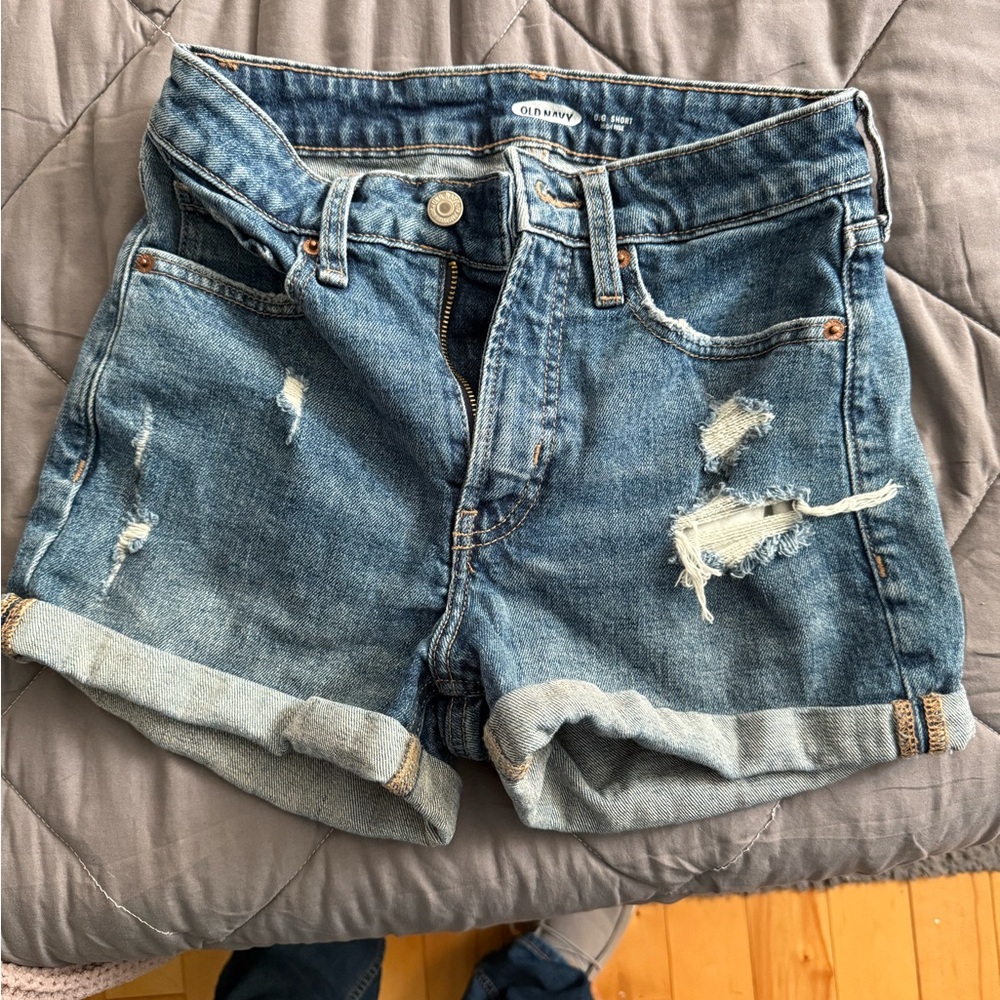 Old Navy Distressed Blue Jean Shorts